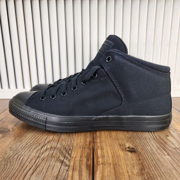 Converse Chuck Taylor High Street Hi Mens Sz 11 Black Canvas Skate Shoes 149432F
